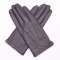 爱丽榭 Alyzee 冬季时尚女士羊皮短款分指开车防滑保暖真皮手套 A1009 紫色