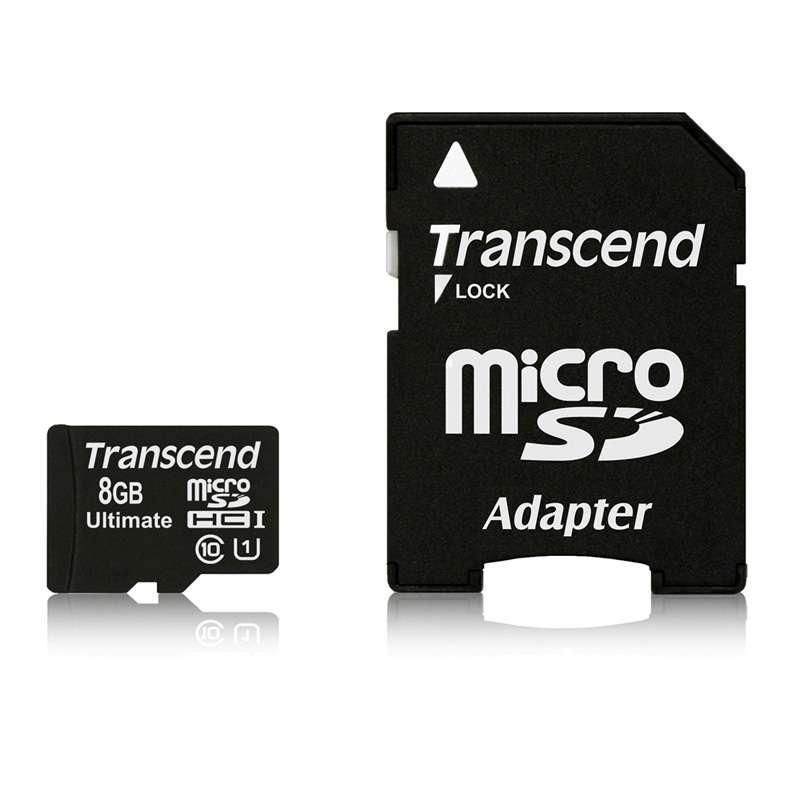 创见(Transcend)8G(UHS-I600X)高速存储卡(MicroSD)