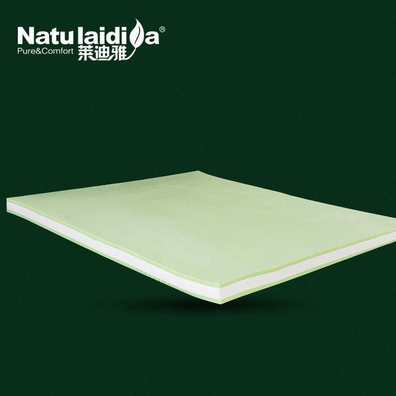 莱迪雅18cm厚天然乳胶双人负离子床垫 可折叠榻榻米 席梦思床垫床褥子 白色 1.8*2.0m