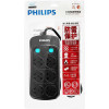 飞利浦(PHILIPS)SPS1620B/93双核系列 六位3米插座插排接线板插线板 防雷防浪涌