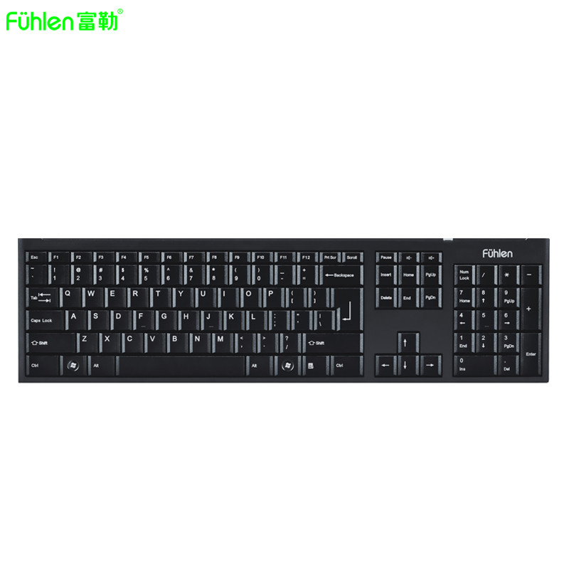 富勒（Fuhlen）K350黑色无线键盘