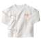 贝贝怡 新生儿衣服0-3个月 纯棉绑带婴儿上衣春装和尚服 305 米白 52cm