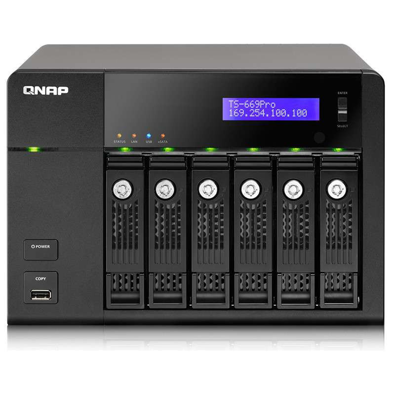 威联通（QNAP）六盘位网络存储 TS-669 Pro NAS