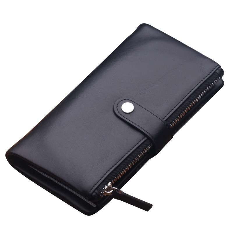 teemzone廷尊商务真皮男士钥匙包 头层牛皮高档长款钱包男士钥匙包