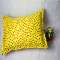 超市同步发售逸驰正品100%纯棉枕头套全棉一对双人枕套 时尚圆点黄 48*74cm