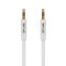 TOPCASE SC01 豪华版 镀金头 DC3.5立体车载声音频线 AUX线公对公音频连接延长线 音箱线 白色 1米