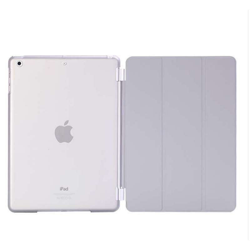 VIPin 苹果平板电脑 ipad AIR 智能保护套 休眠皮套 ipad5 液态硅胶软壳 AIR浅灰色