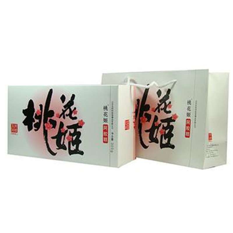 东阿阿胶桃花姬阿胶糕300g/盒 礼盒装