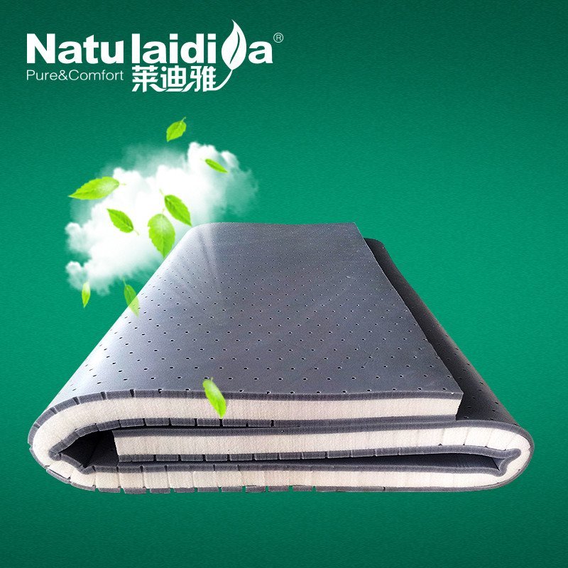 莱迪雅 床垫 竹炭乳胶床垫 席梦思可折叠褥子 单双人床褥 7.5cm 1.9*1.2m