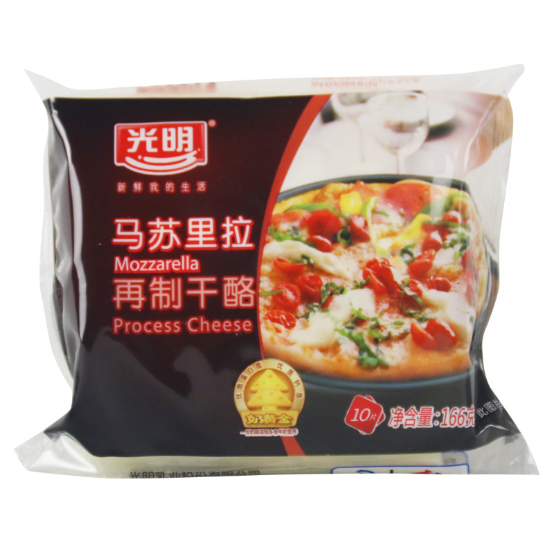 速食饮品 奶酪 光明(bright) 光明马苏里拉再制干酪166g 商品图片页