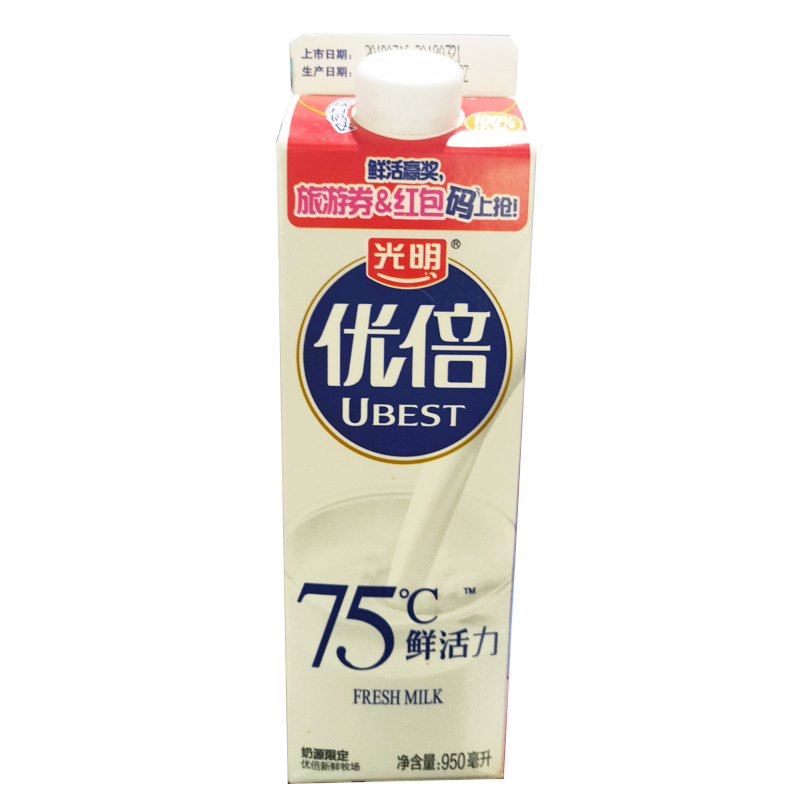 光明优倍高品质鲜奶950mL