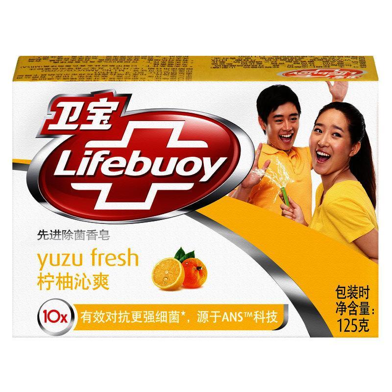 卫宝先进除菌香皂柠柚沁爽125g