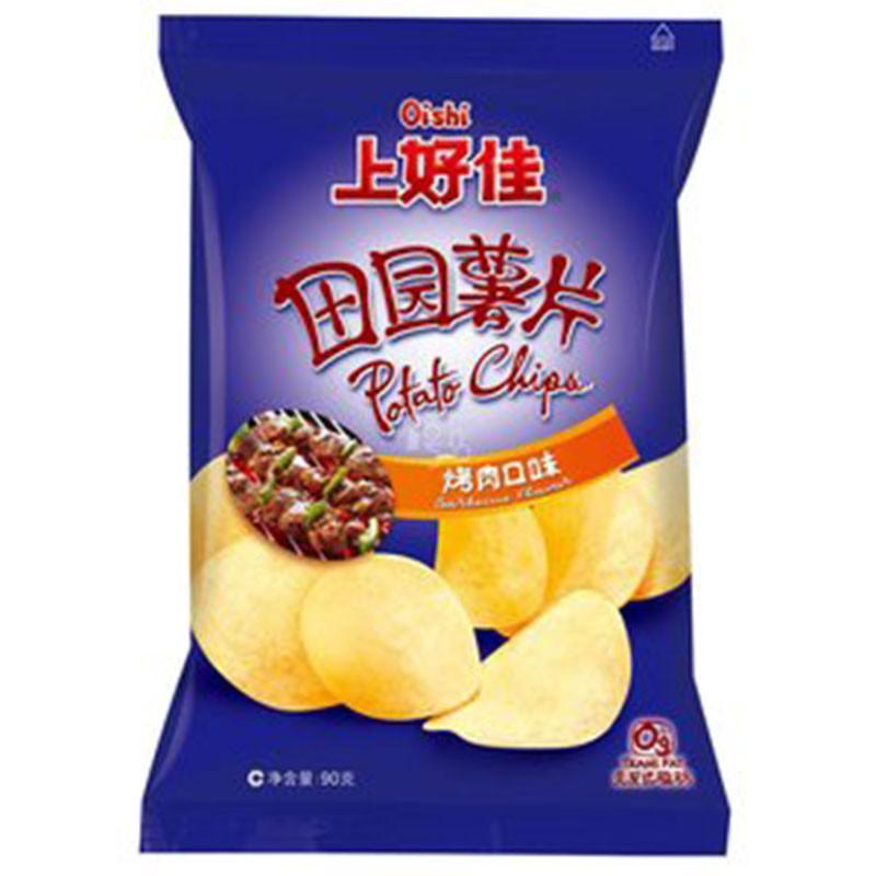 上好佳田园薯片(烤肉)80g