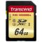 创见（Transcend）64G（UHS-IU3）SDXC存储卡读95M/S 写60M/S