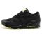 耐克 男鞋2014 Air Max 90后掌气垫休闲慢跑步鞋夜跑鞋发光女鞋情侣款616317-104 黑荧光绿 36码