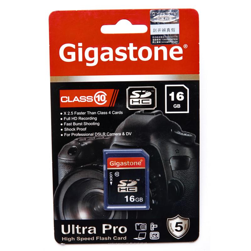 立达（Gigastone）16G内存卡SD 高速单反数码相机卡Class10