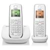 德国集怡嘉(Gigaset)电话机 E710套装 珍珠白 家用 办公用 通话清晰 外观时尚