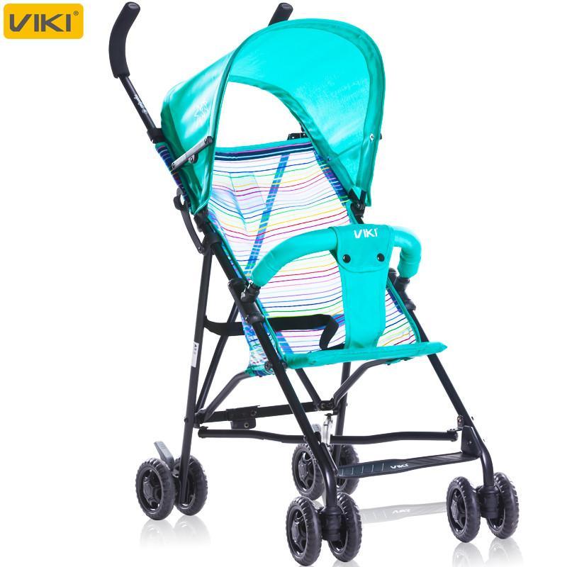 viki威凯超轻折叠伞车s1120绿色 伞车高清实拍图