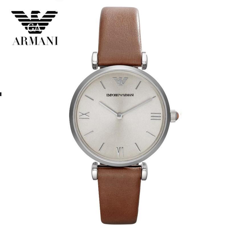 Armani阿玛尼手表棕色皮带 系列石英女表AR1679 棕色
