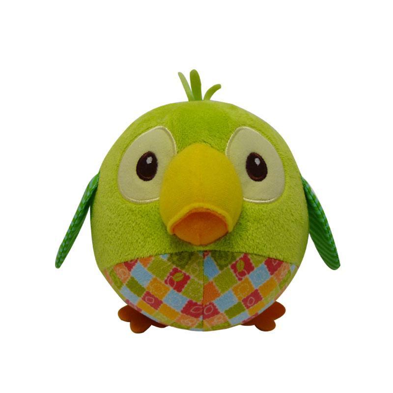 FisherPrice 费雪公仔铃铛手抓球布艺小鸟FP14T006