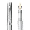 PARKER/派克 首席镀银白夹钢笔 墨水笔
