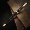 PARKER/派克 卓尔福丽雅黑金夹墨水笔 钢笔