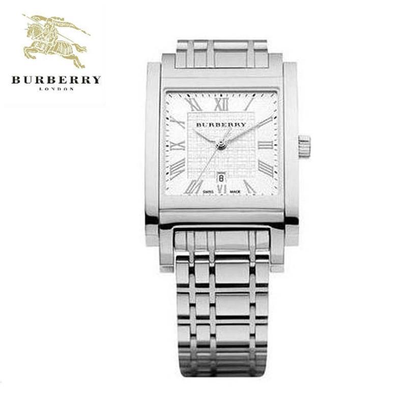 巴宝莉（Burberry）手表男士石英表白色时尚腕表银色 BU1550 深蓝BU1551 bu1550