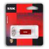 SSK飚王 SFD042 8G 诱惑 8G mini旋转U盘8G带挂链 正品 红色