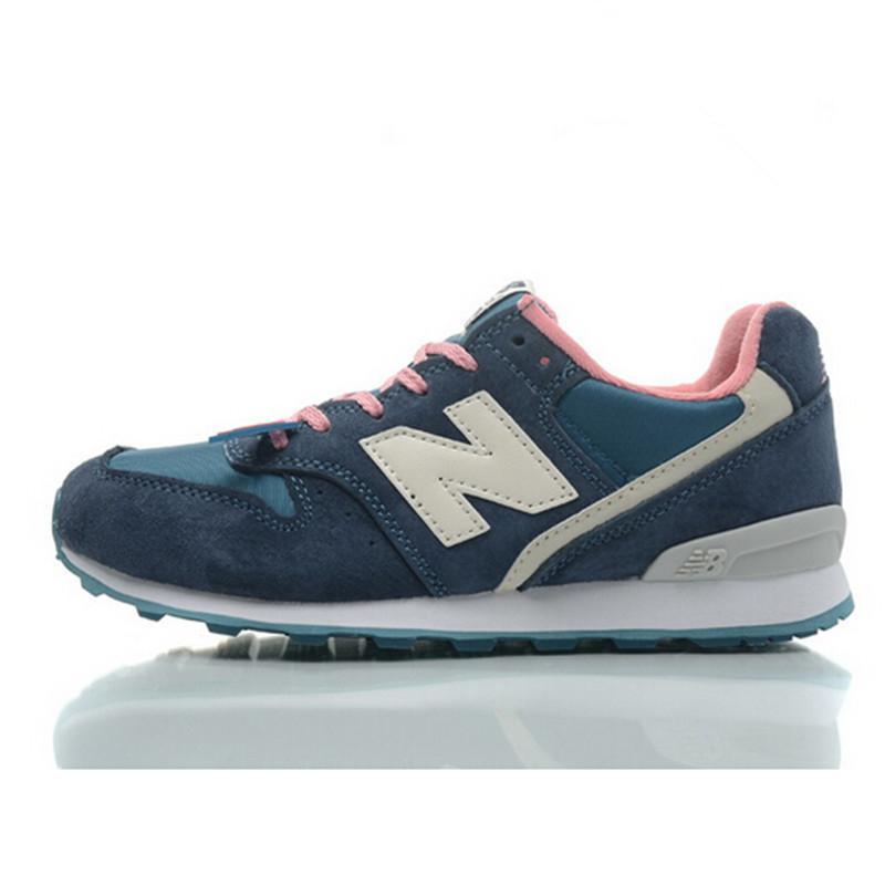 New Balance/新百伦 新款女鞋运动鞋 N字母跑步鞋透气鞋 复古潮鞋 深蓝粉 37码