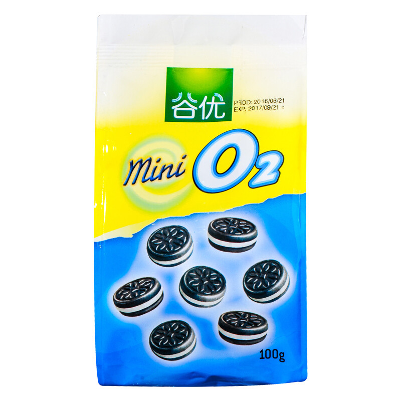谷优迷你奶油味夹心饼干100g