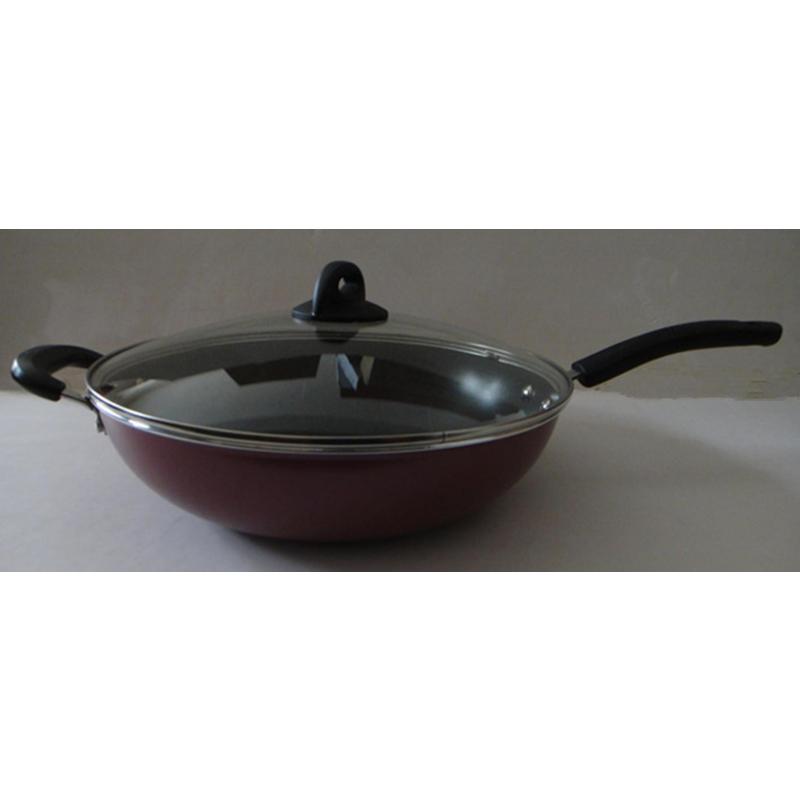 三禾华彩健康不粘炒锅 32CM CLF3208-3