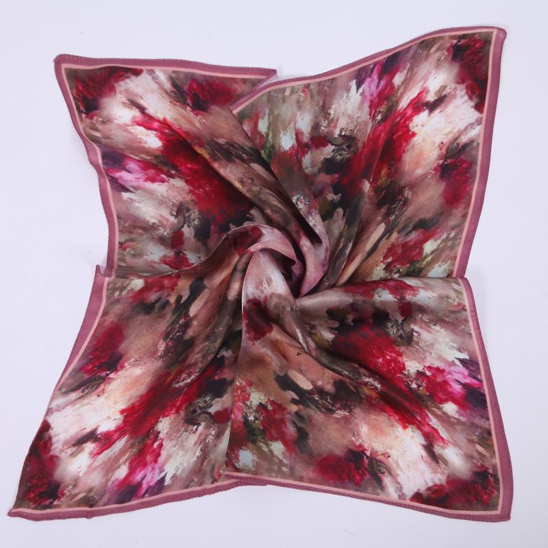 2014秋新款潮流真丝大方巾 100%桑蚕丝女士印花围巾 i阴影玫瑰