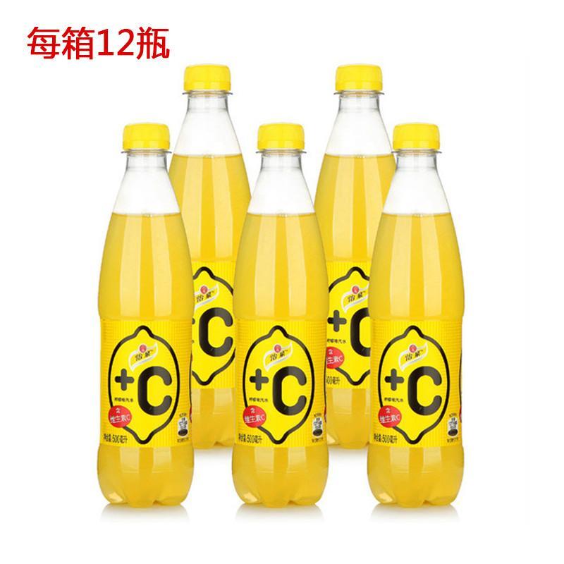 可口可乐 怡泉（Schweppes）+C柠檬味汽水 500ml*12 箱装 汽水饮料 （新老包装随机发货）