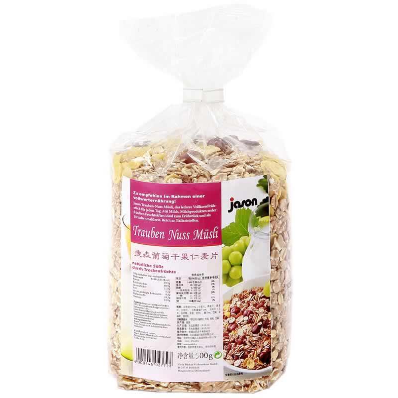 捷森Jason葡萄干果仁麦片500g