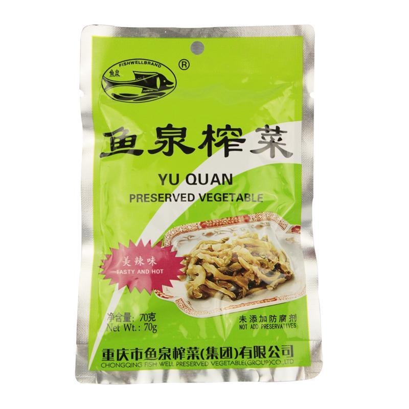 鱼泉美辣味榨菜70g