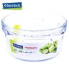 三光云彩(GLASSLOCK) 钢化玻璃耐热保鲜盒微烤两用圆形饭盒350ml收纳盒韩国进便当盒口 密封圈颜色随机发货