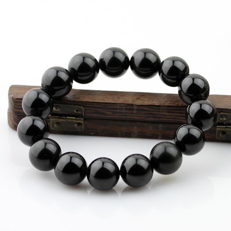 天然黑碧玺黑曜石十二星座手链守护神 天秤座