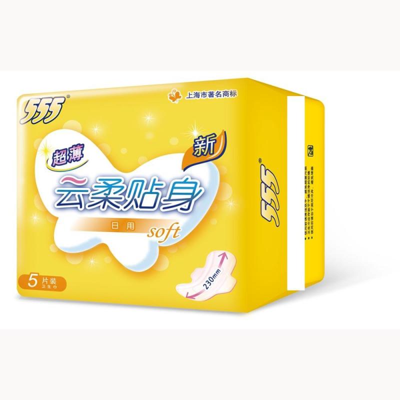 555/三五日用卫生巾 超值系列超薄棉质日用5片230mm