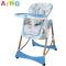 AING爱音C002X多功能欧式儿童餐椅 婴儿餐椅 宝宝餐桌椅/可坐可躺可折叠/双餐盘 蓝色海洋PVC