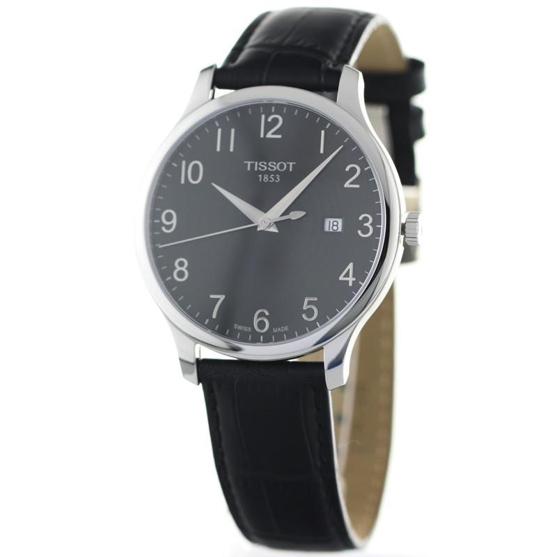 天梭T063.610.16.052.00男式时尚男士 黑色