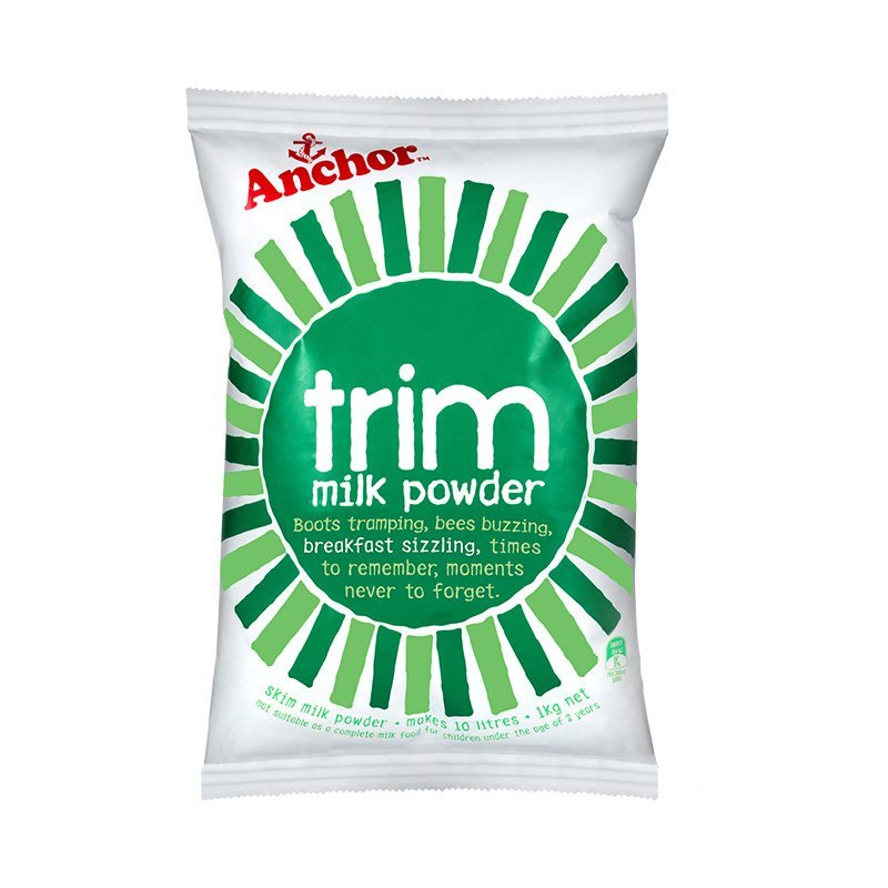 安佳（Anchor）脱脂乳粉1kg/袋 新西兰进口 牛奶