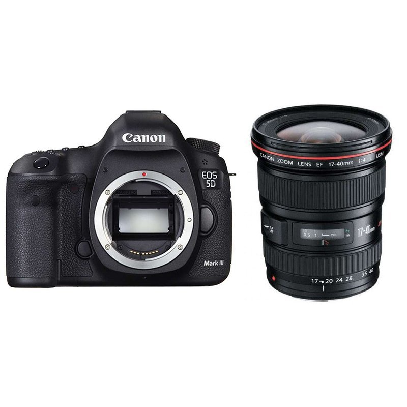 佳能（Canon）EOS5DMARKⅢ数码单反相机 套机（EF17-40mmf/4LUSM）+卡+包+UV镜+读卡器+清洁套装