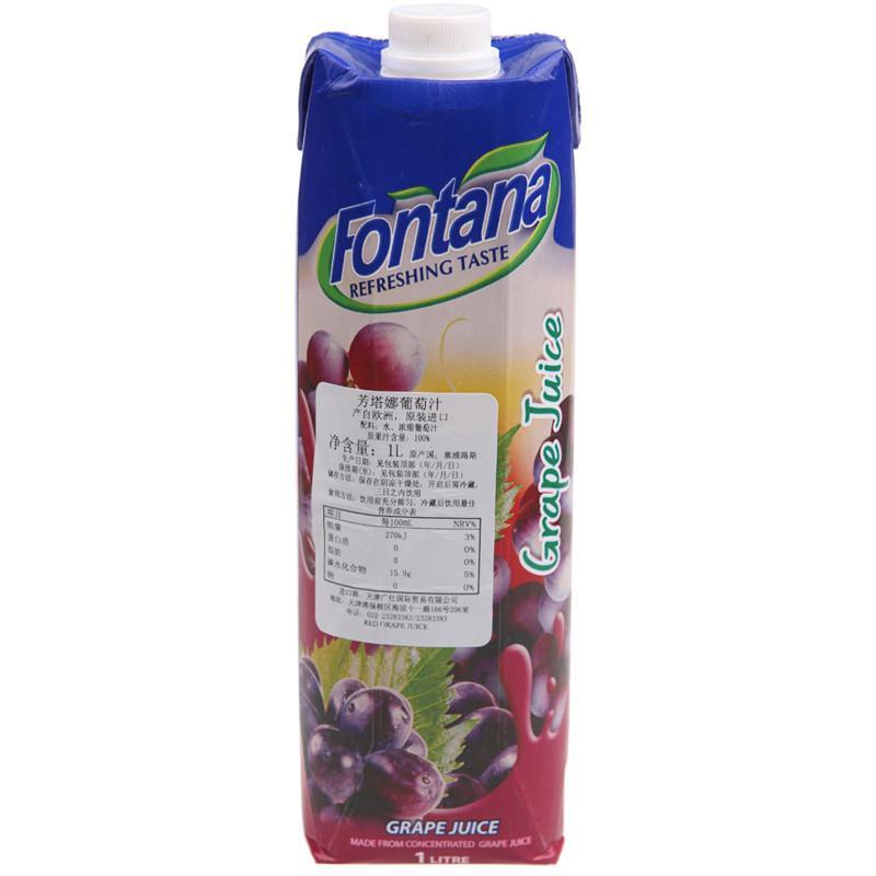 芳塔娜葡萄汁1l高清实拍图