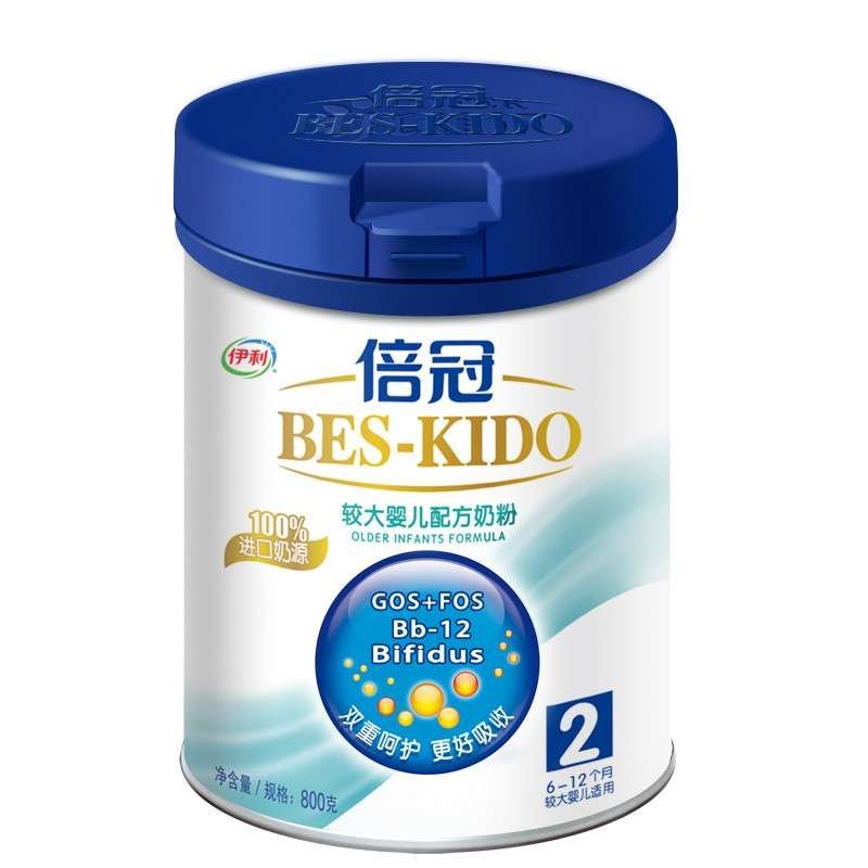 伊利 倍冠 较大婴儿配方奶粉（2段 6-12个月较大婴儿适用）800g/罐装