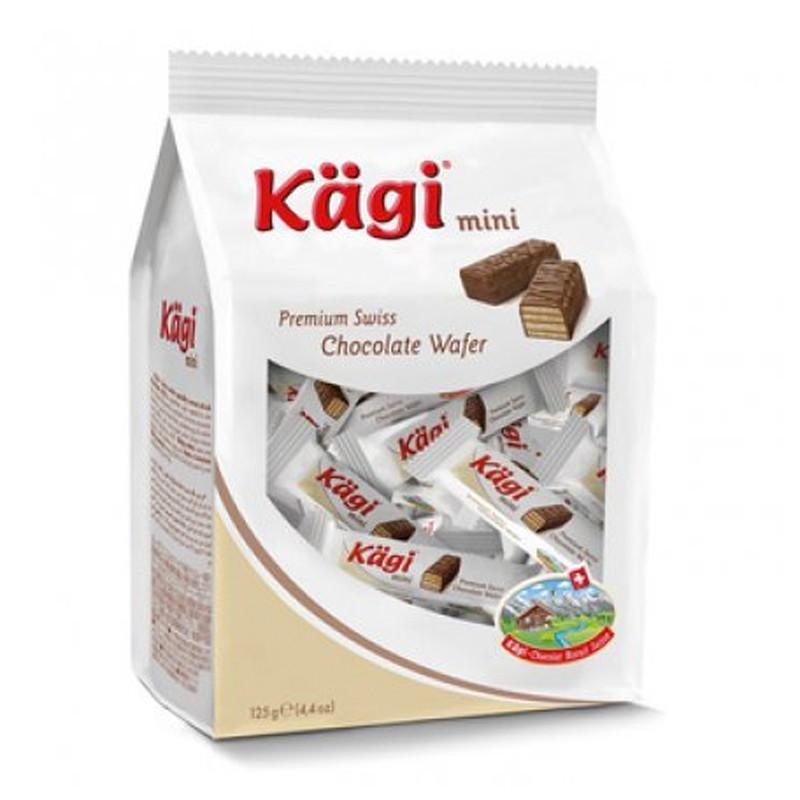 卡奇Kagi迷你牛奶巧克力威化饼干125g