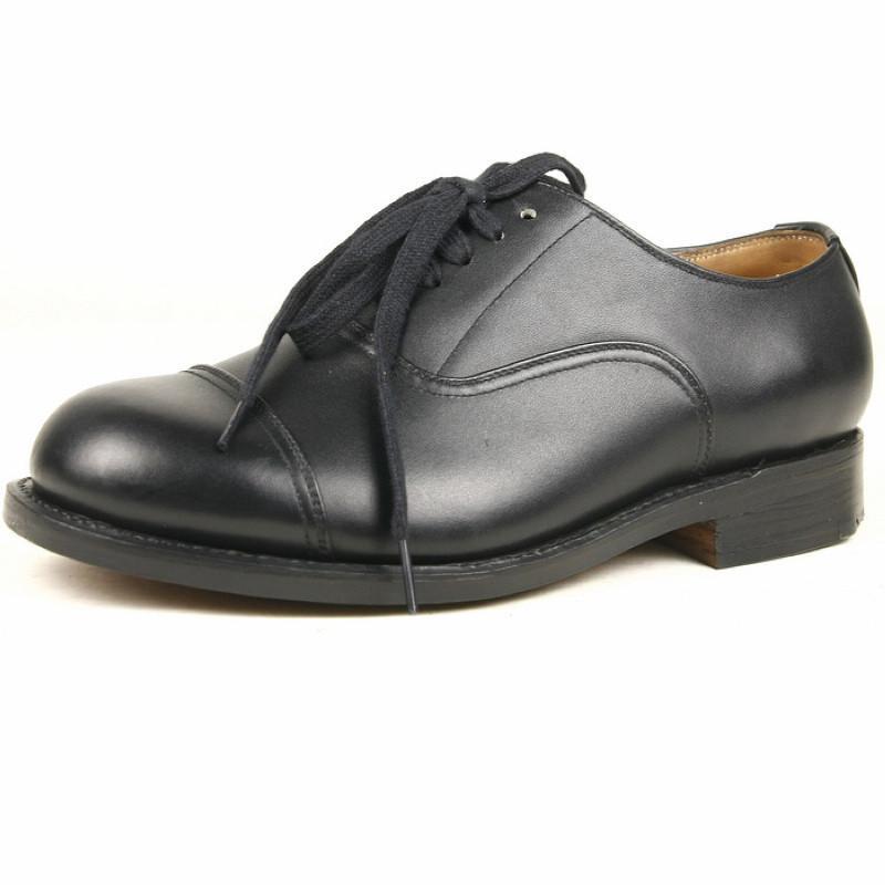 3516皇家经典大皮底65三接头军官礼服正装皮鞋 皮三钉 牛皮鞋 65式低腰 黑色胶底 38码