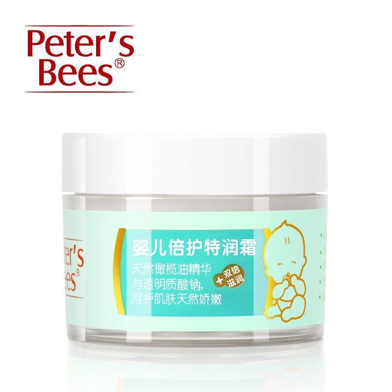 彼特的蜜蜂peter’s bees婴儿倍护特润霜护脸润肤乳保湿防干裂面霜50g适合所有肤质芦荟提取物有效呵护粗糙的皮肤