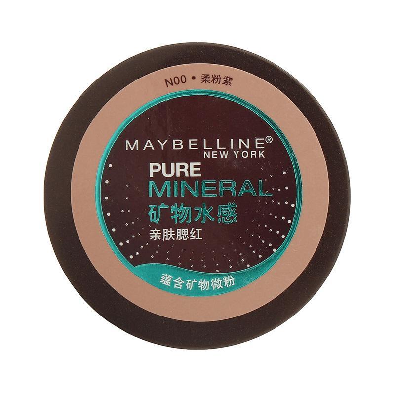美宝莲(Maybelline)矿物水感亲肤腮4g 柔粉紫N00