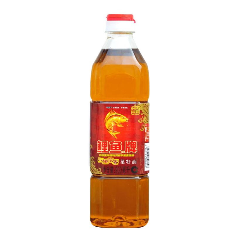 鲤鱼牌小榨浓香非转基因菜籽油 900ml