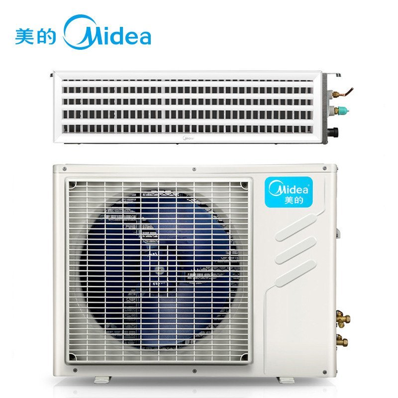 美的（MIDEA）家用中央空调KFR-65T2W/DY-D3暗藏式薄型风管机一拖一2.5匹220V冷暖